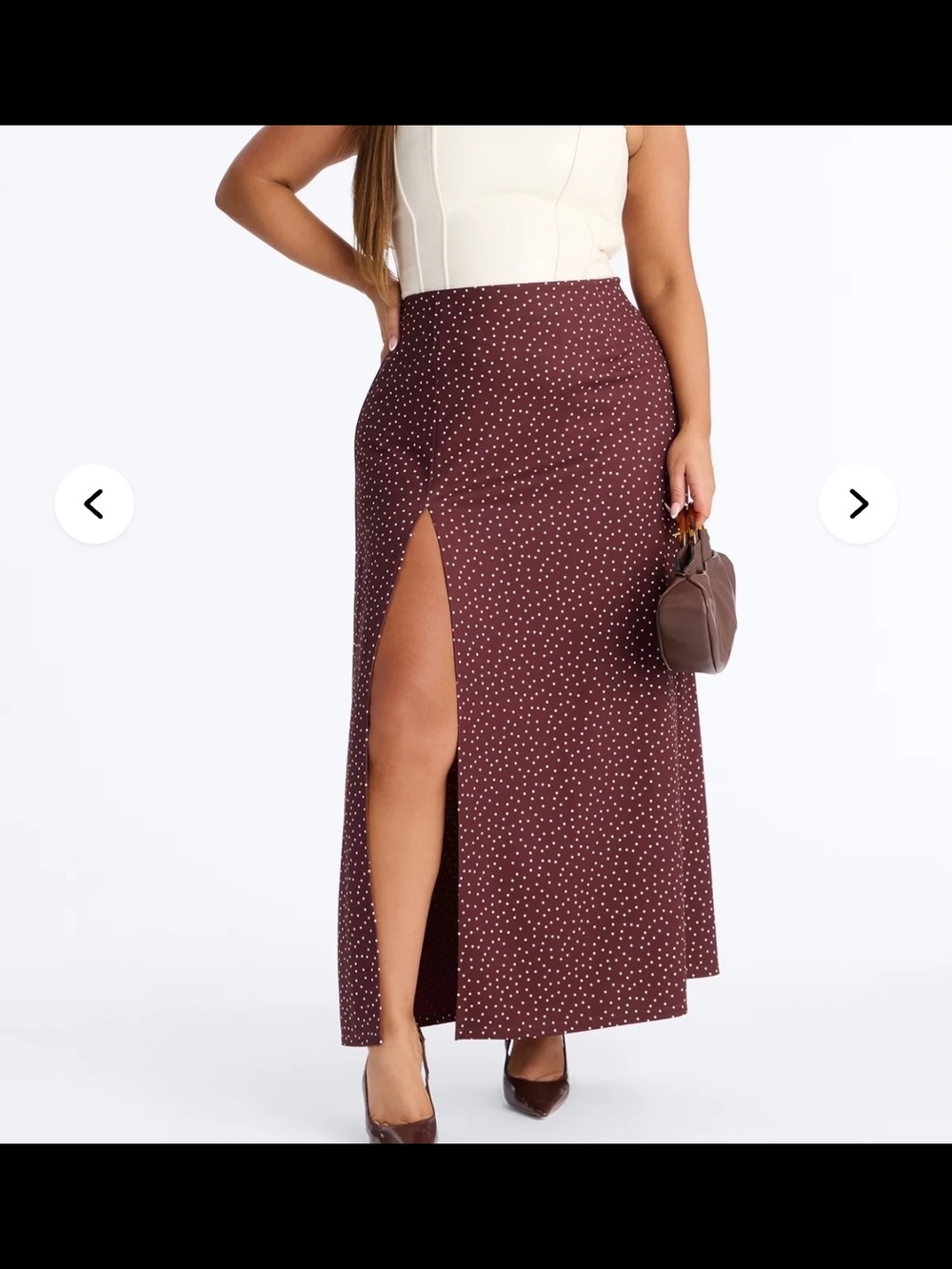 Maxi Skirt with Front Slit